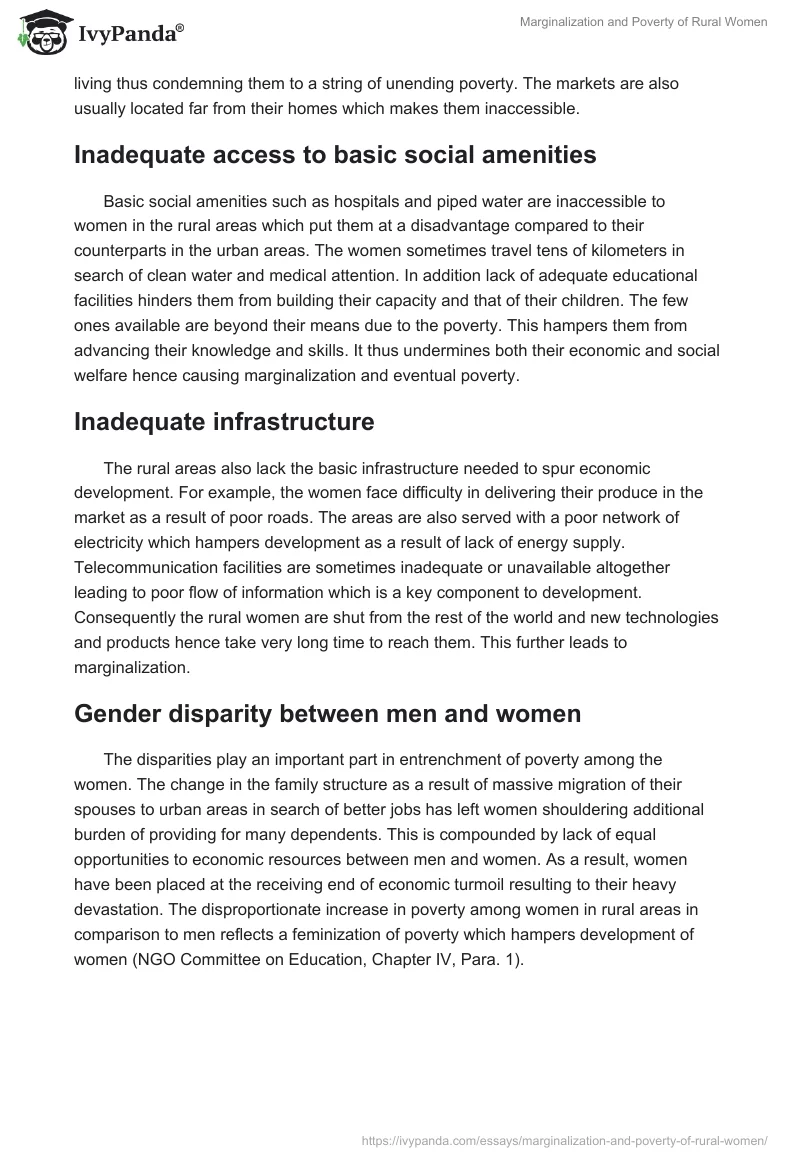 Marginalization and Poverty of Rural Women. Page 4