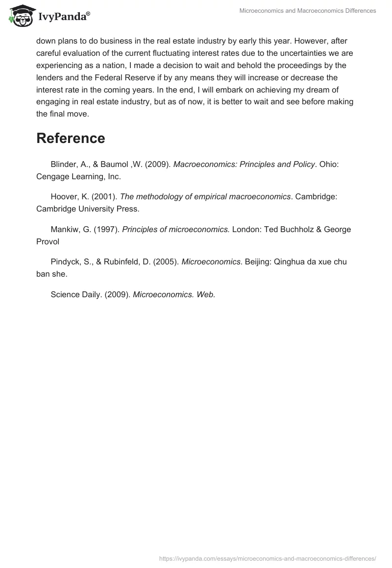 Microeconomics and Macroeconomics Differences. Page 3