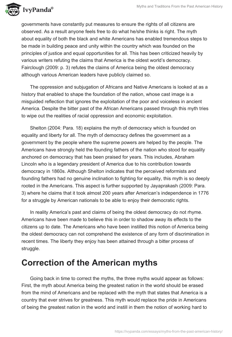 Myths and Traditions From the Past American History. Page 4