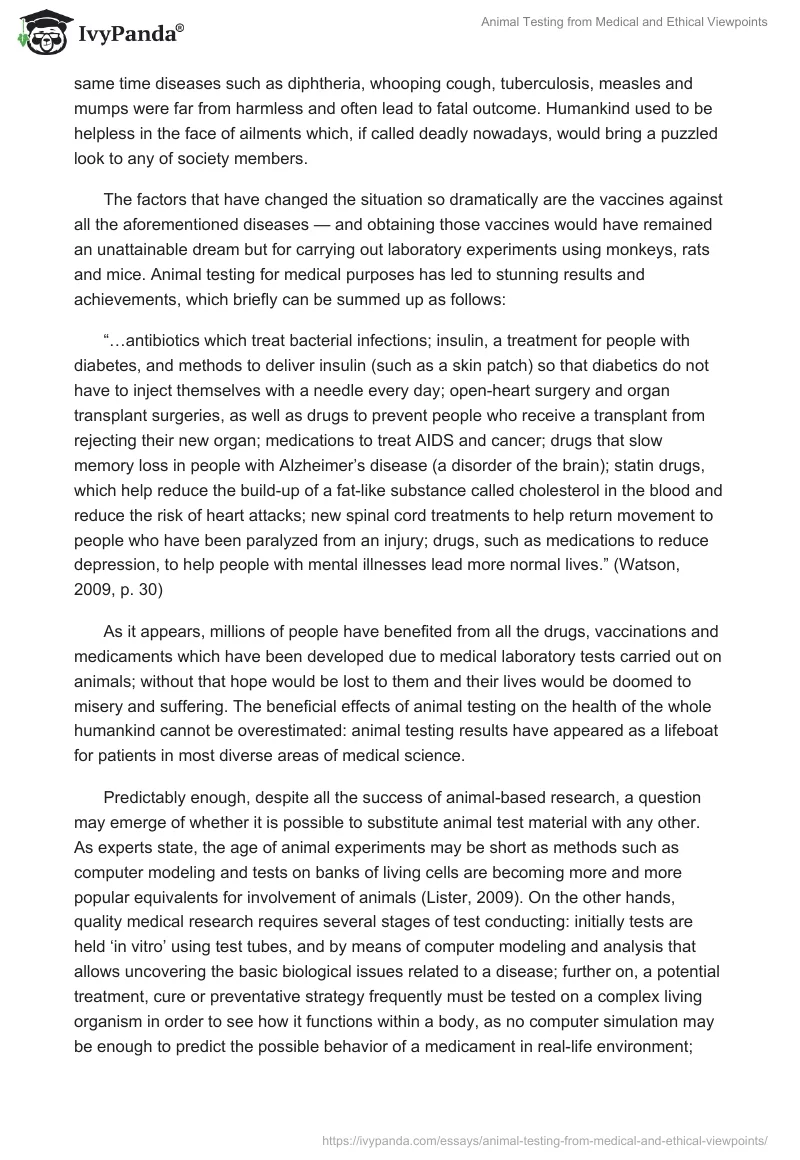 Animal Testing From Medical and Ethical Viewpoints. Page 2