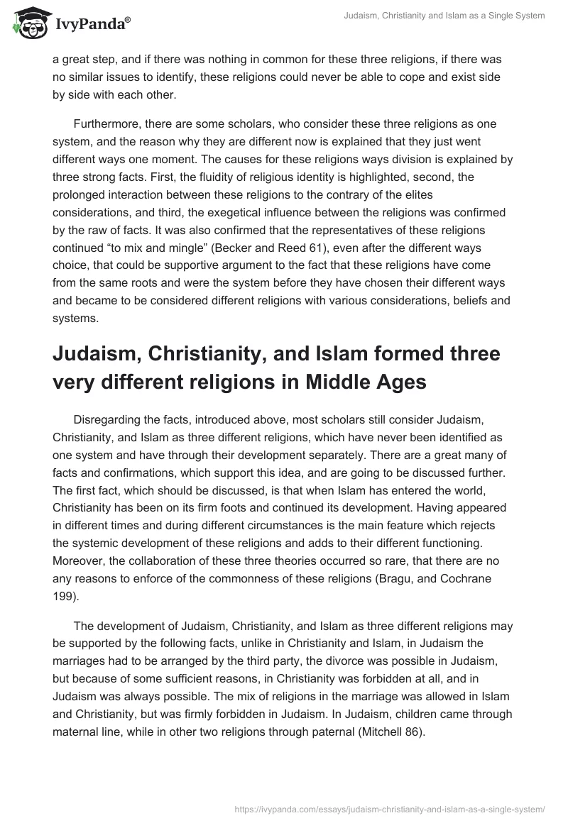 Judaism, Christianity and Islam as a Single System. Page 2