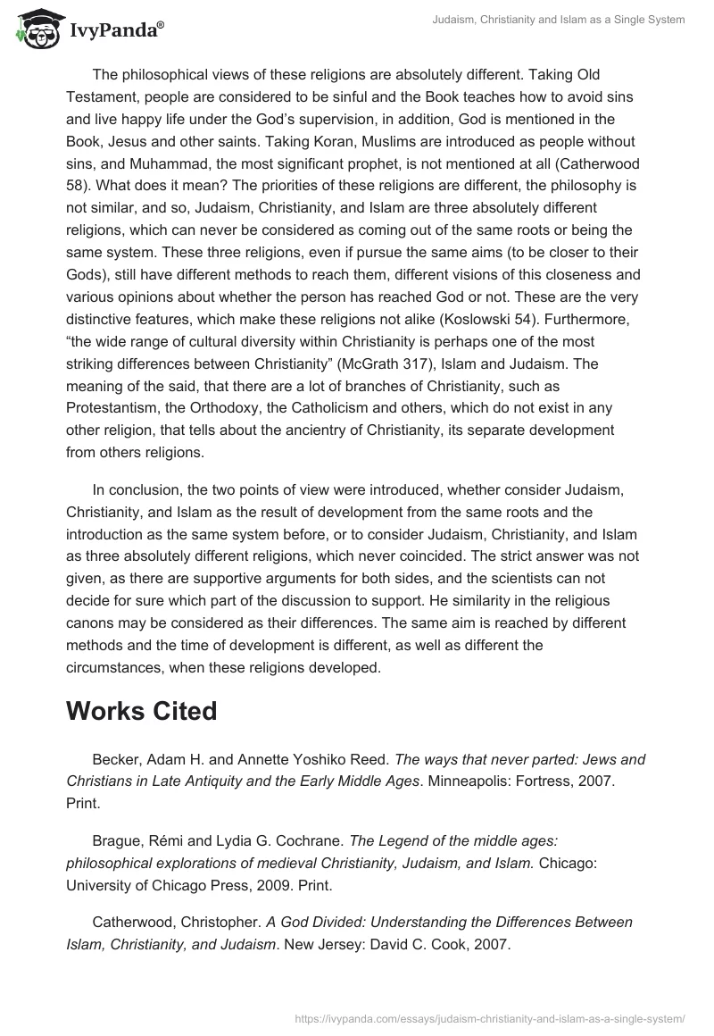 Judaism, Christianity and Islam as a Single System. Page 3