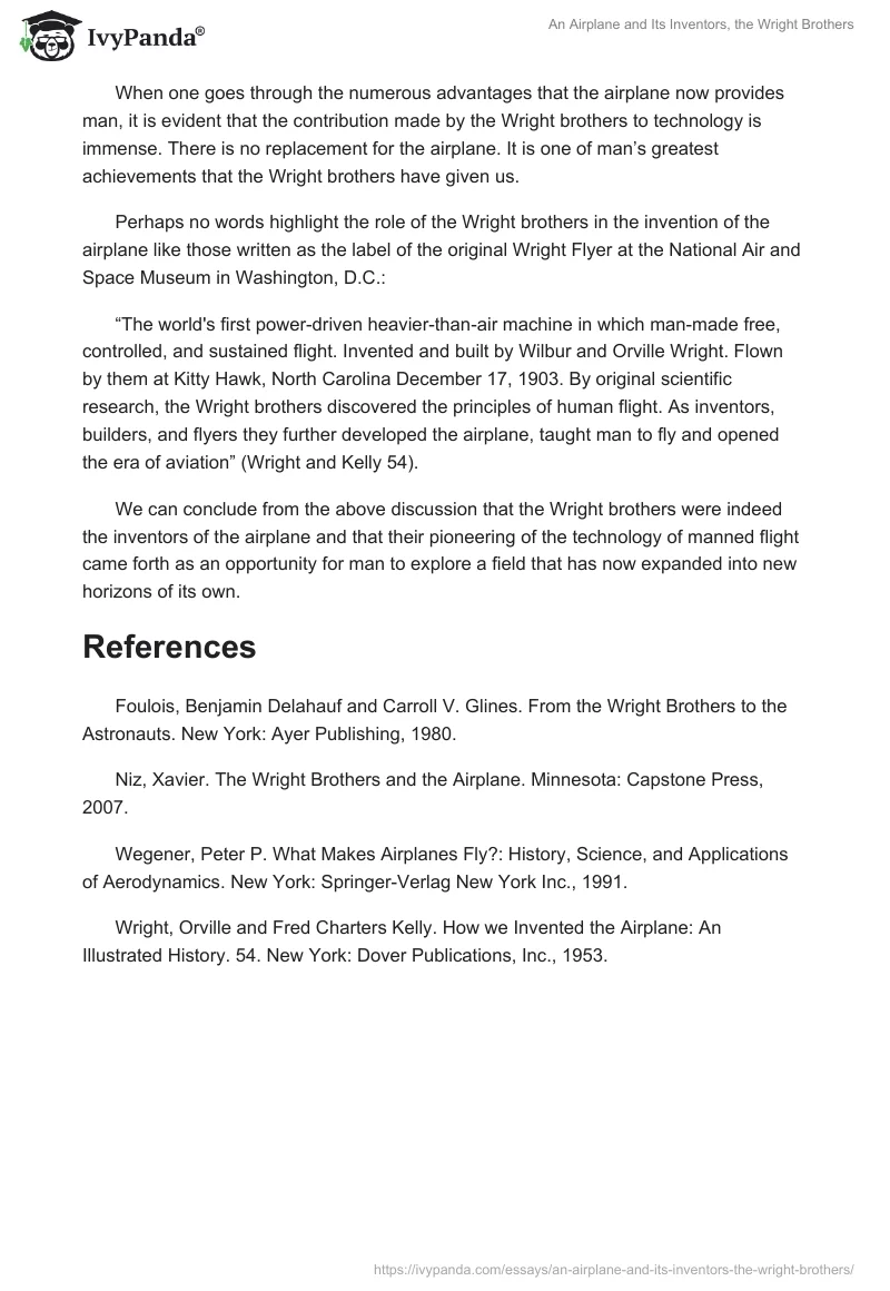 An Airplane and Its Inventors, the Wright Brothers. Page 2