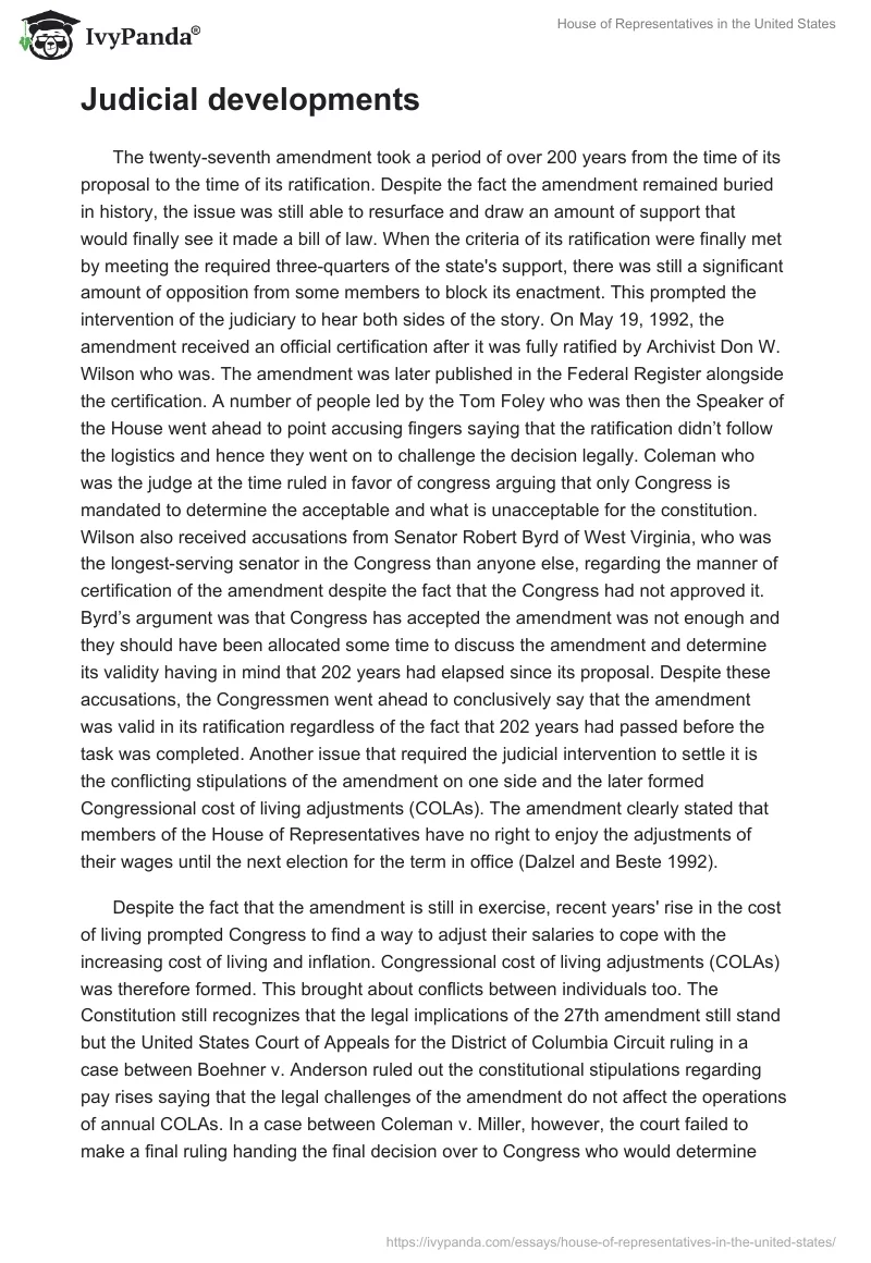 House of Representatives in the United States. Page 5