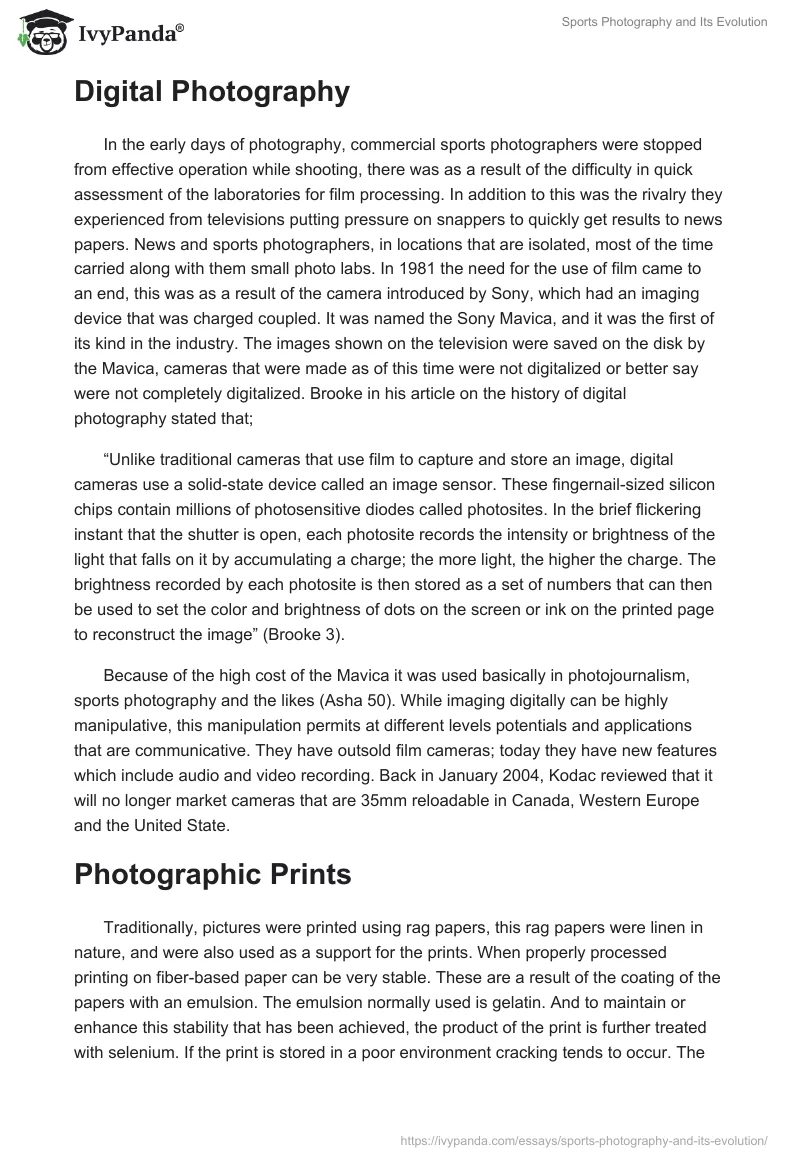 Sports Photography and Its Evolution. Page 4