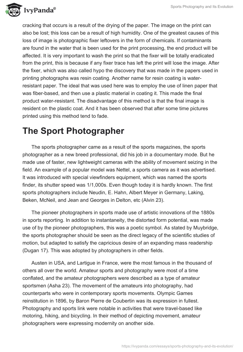 Sports Photography and Its Evolution. Page 5
