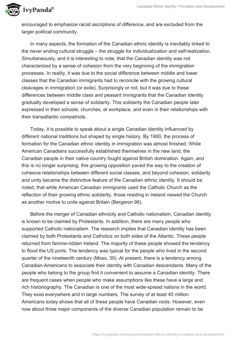 Canadian Ethnic Identity: Formation and Development. Page 2