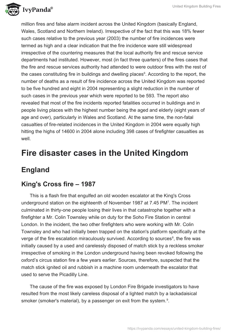 United Kingdom Building Fires. Page 2