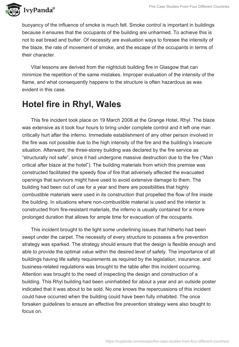Fire Case Studies From Four Different Countries. Page 4