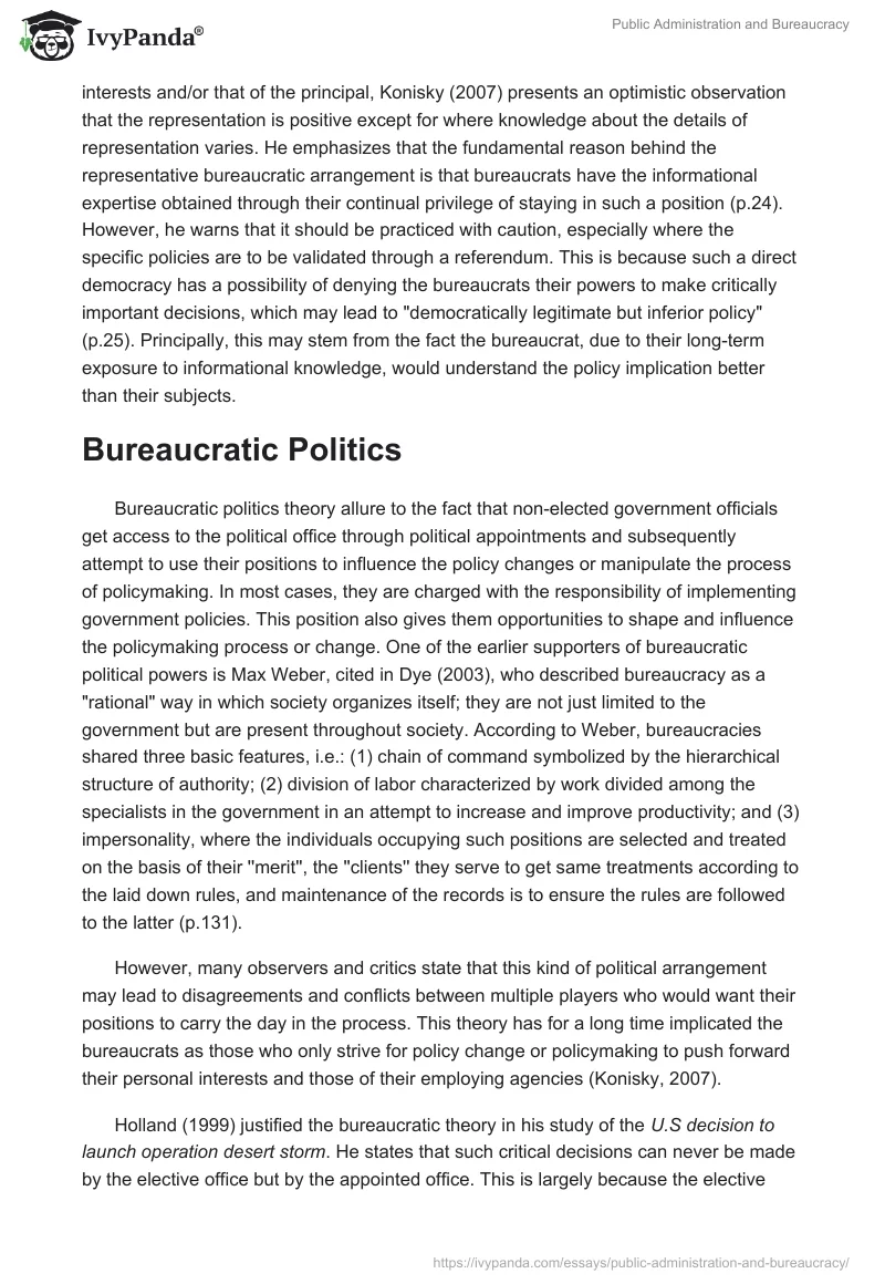 Public Administration and Bureaucracy. Page 3