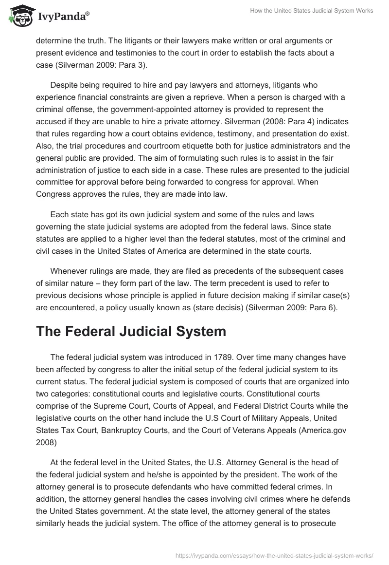 How the United States Judicial System Works. Page 2