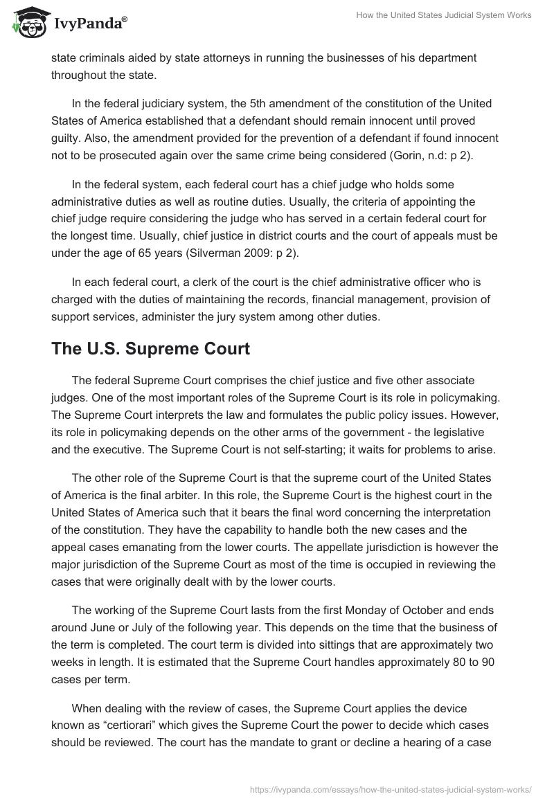 How the United States Judicial System Works. Page 3