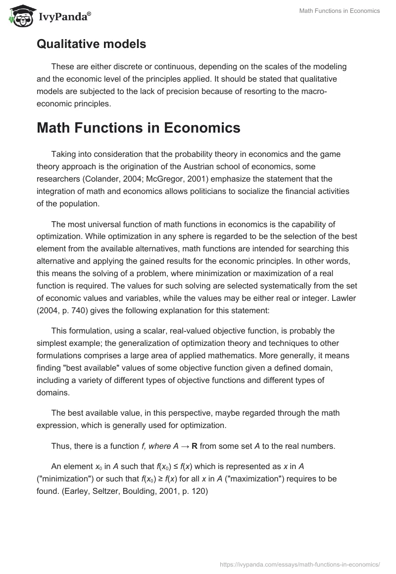 Math Functions in Economics. Page 3