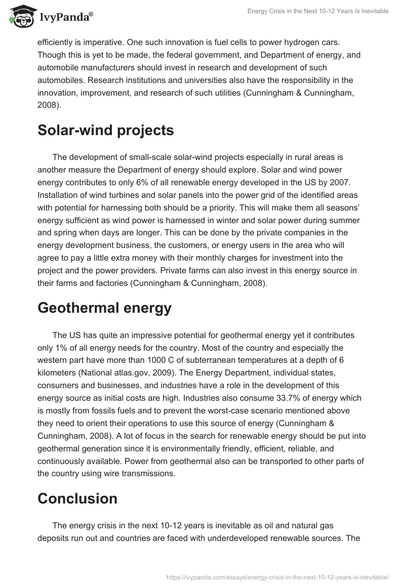 Energy Crisis in the Next 10-12 Years Is Inevitable. Page 2