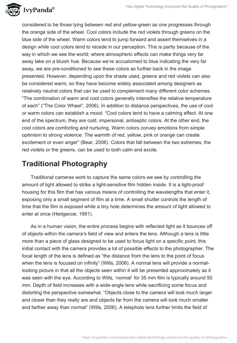 Has Digital Technology Improved the Quality of Photographs?. Page 5