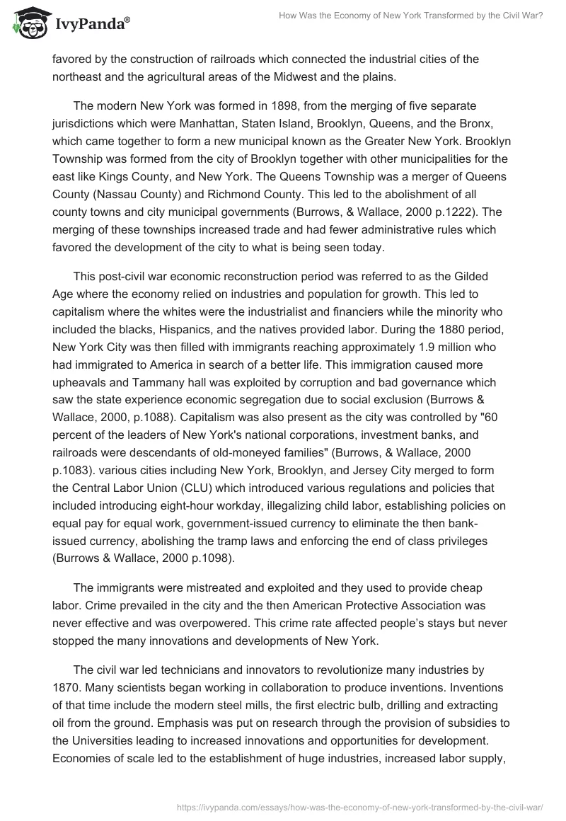 How Was the Economy of New York Transformed by the Civil War?. Page 2