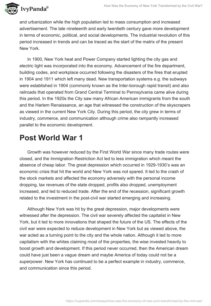 How Was the Economy of New York Transformed by the Civil War?. Page 3