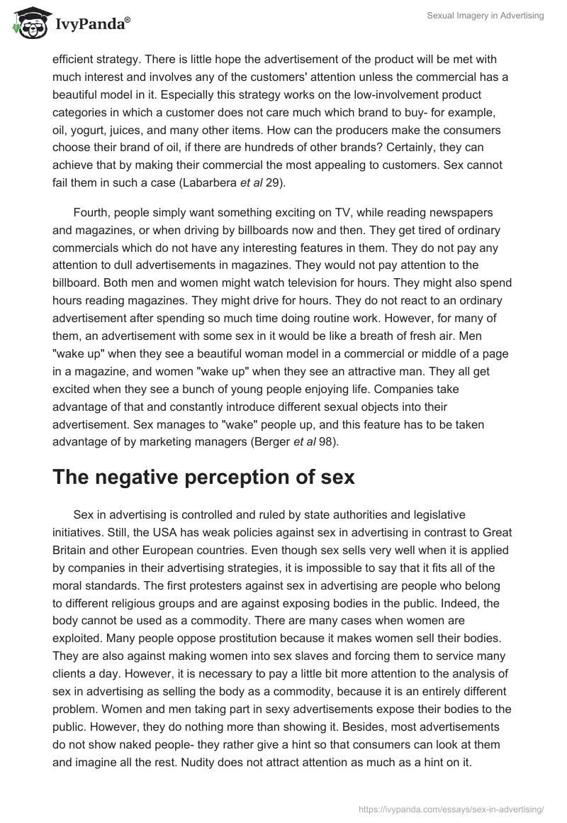 Sexual Imagery in Advertising. Page 3