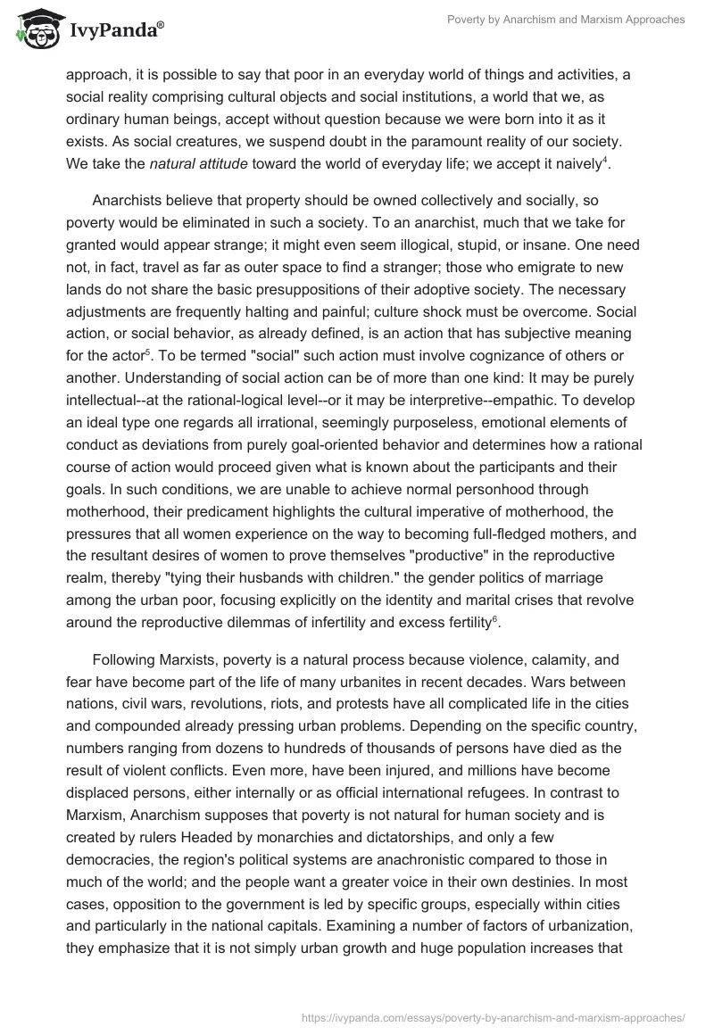 Poverty by Anarchism and Marxism Approaches. Page 2