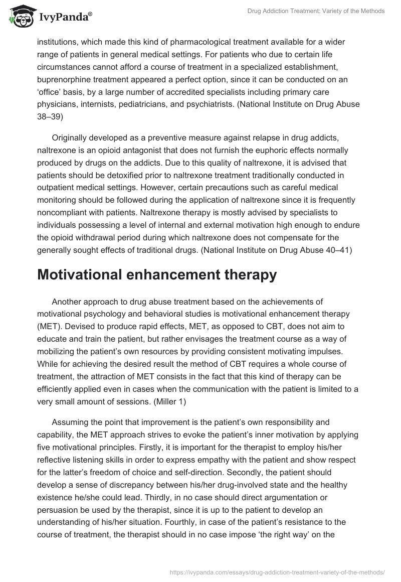 Drug Addiction Treatment: Variety of the Methods. Page 4