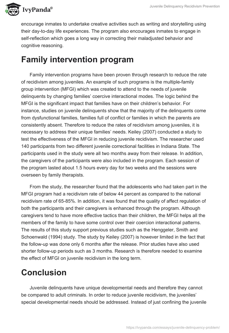 Juvenile Delinquency Recidivism Prevention. Page 3