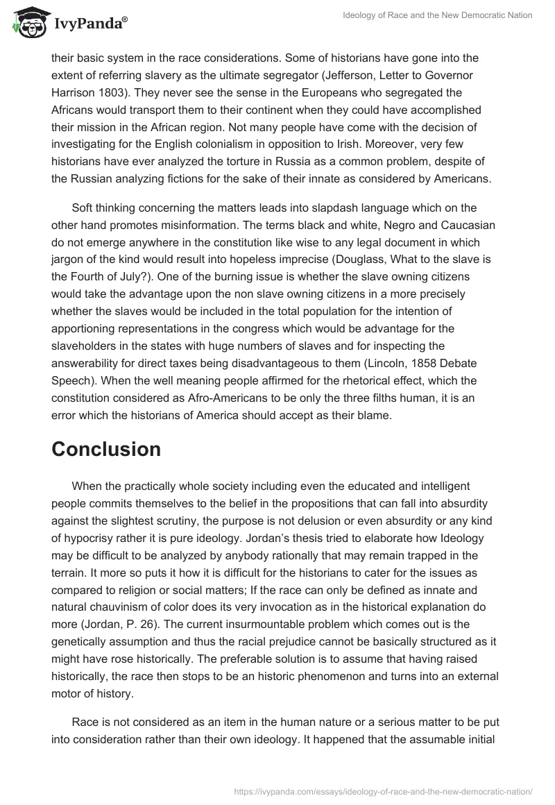 Ideology of Race and the New Democratic Nation. Page 4