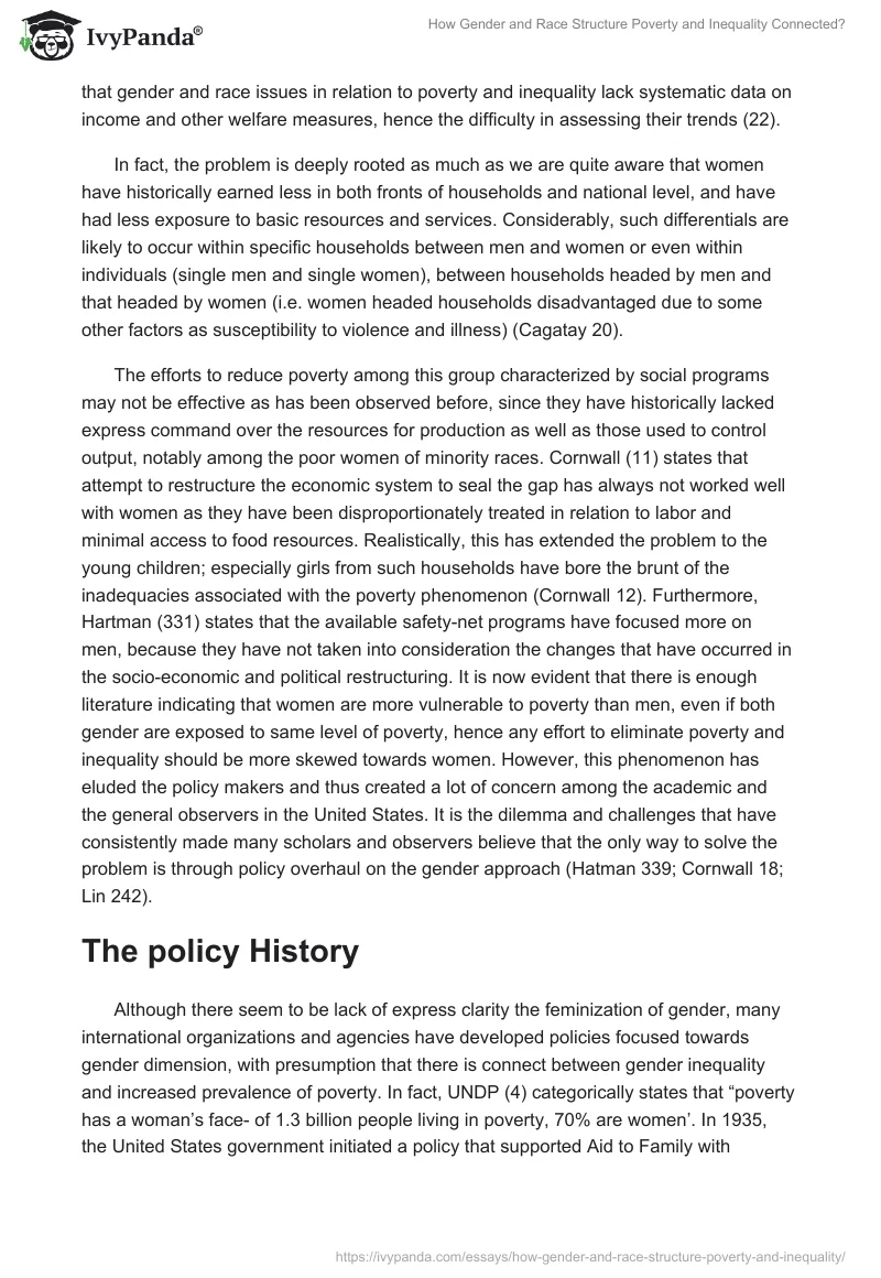 How Gender and Race Structure Poverty and Inequality Connected?. Page 2