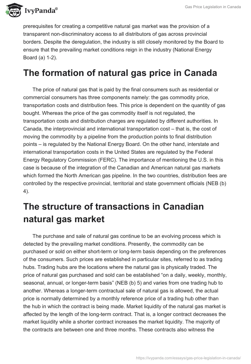 Gas Price Legislation in Canada. Page 2