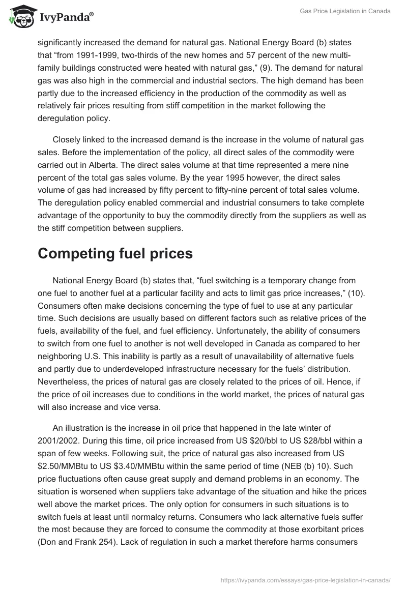 Gas Price Legislation in Canada. Page 4