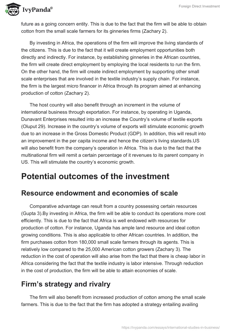 Foreign Direct Investment. Page 2