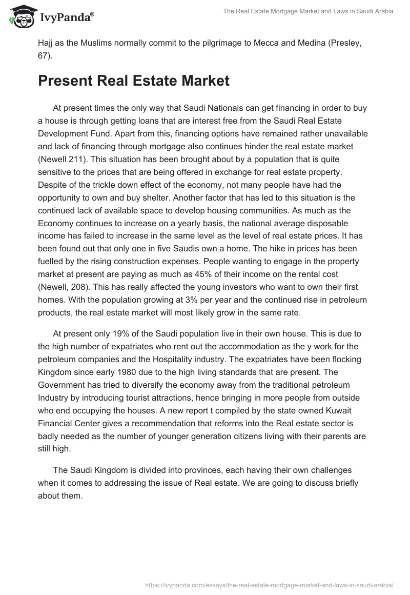 The Real Estate Mortgage Market and Laws in Saudi Arabia. Page 2
