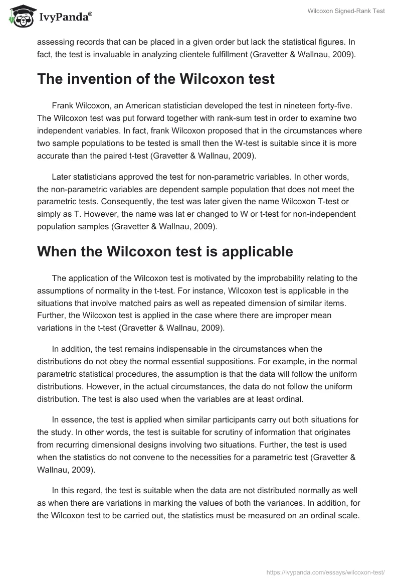 Wilcoxon Signed-Rank Test. Page 2