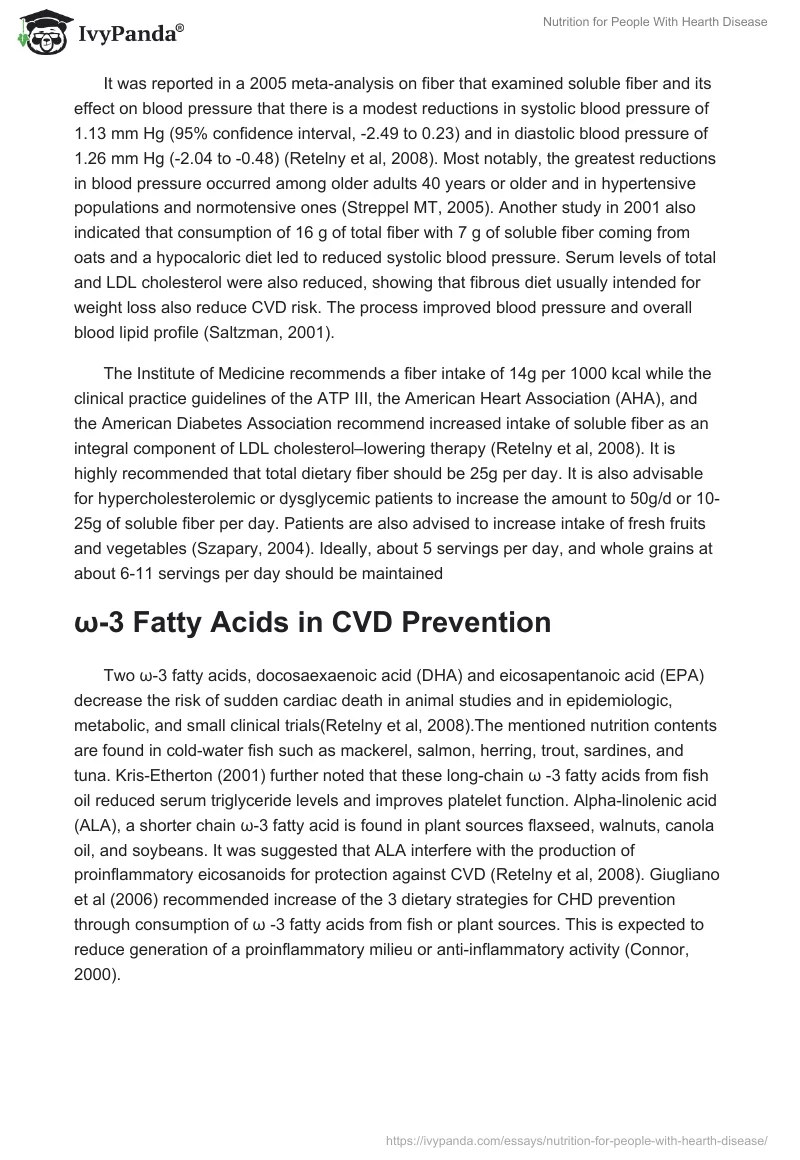 Nutrition for People With Hearth Disease. Page 3