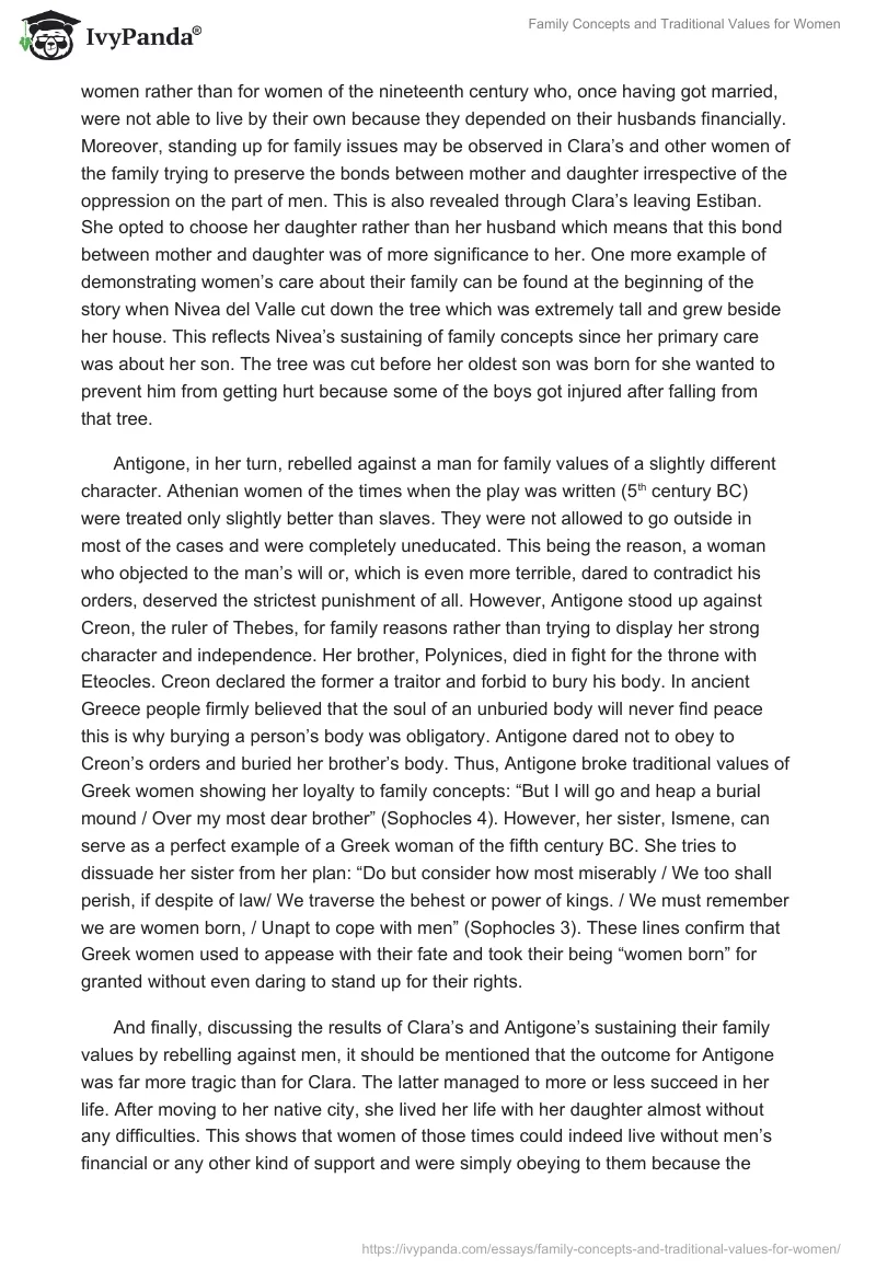 Family Concepts and Traditional Values for Women. Page 2