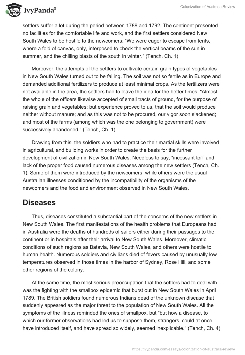 Colonization of Australia Review. Page 4