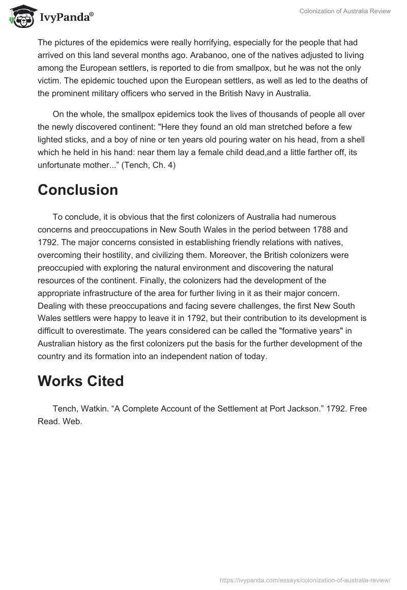 Colonization of Australia Review. Page 5