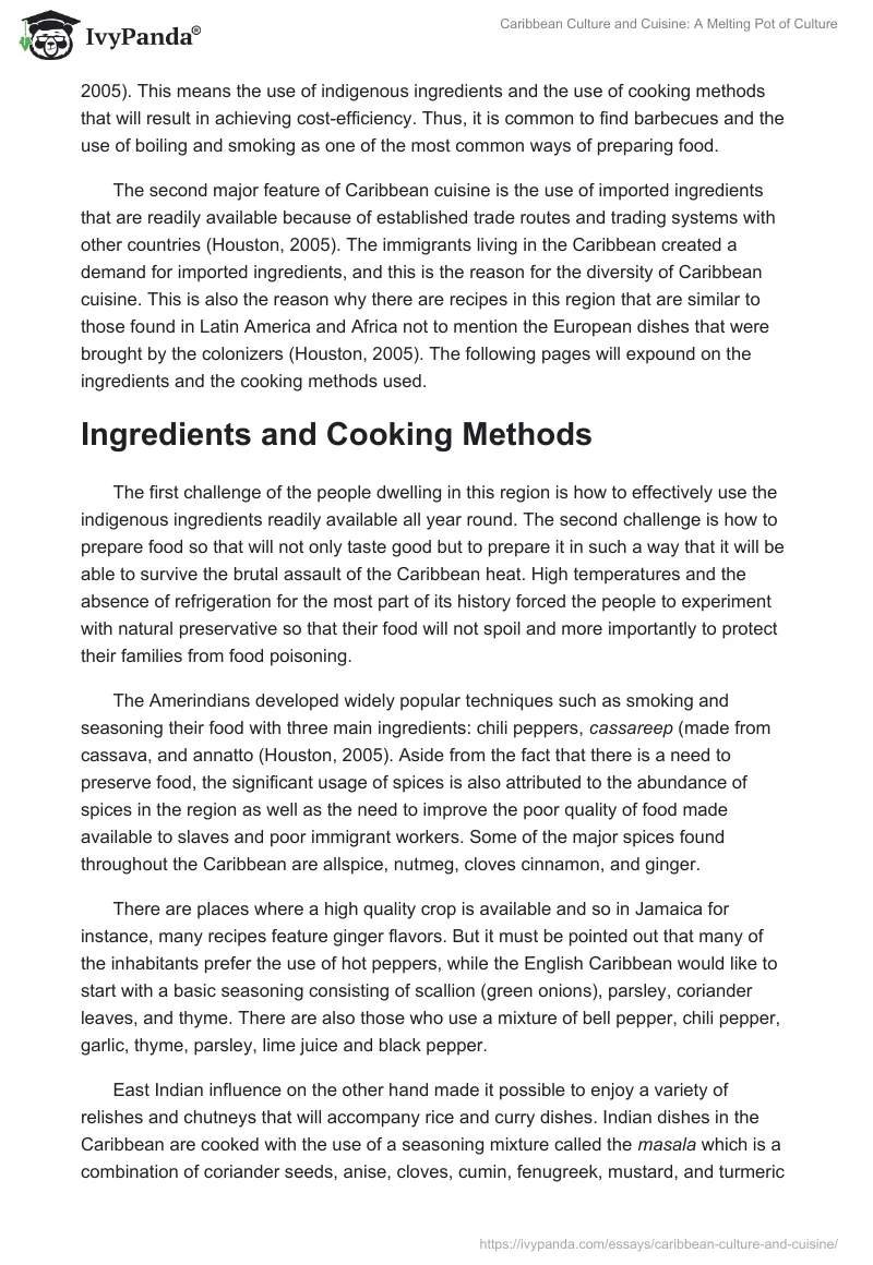 Caribbean Culture and Cuisine: A Melting Pot of Culture. Page 3