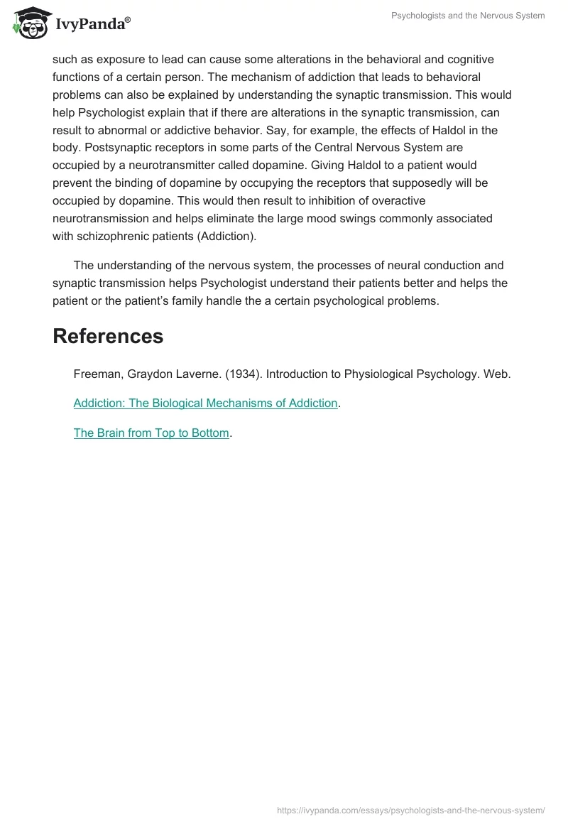 Psychologists and the Nervous System. Page 2