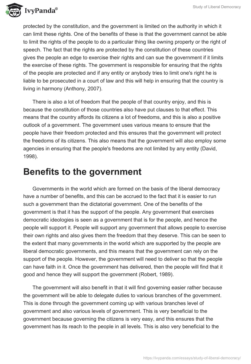 Study of Liberal Democracy. Page 5