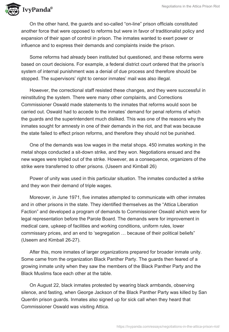Negotiations in the Attica Prison Riot. Page 3