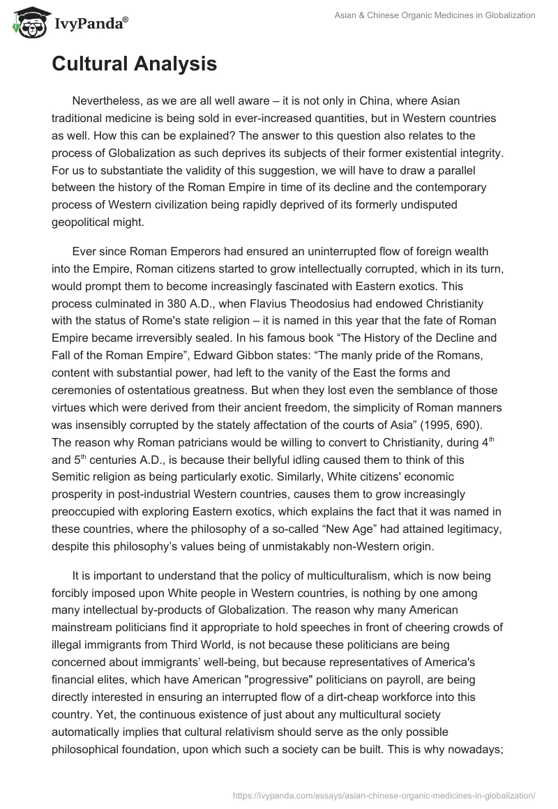 Asian & Chinese Organic Medicines in Globalization. Page 4