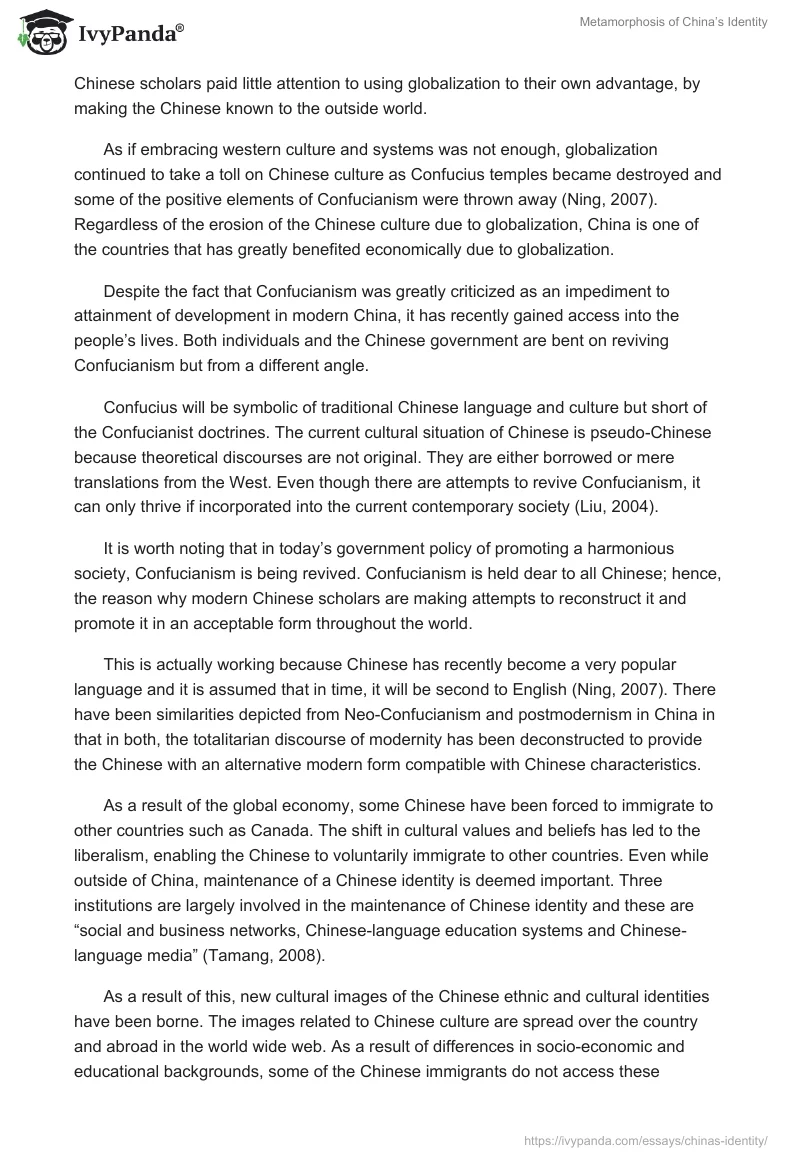 Metamorphosis of China’s Identity. Page 4