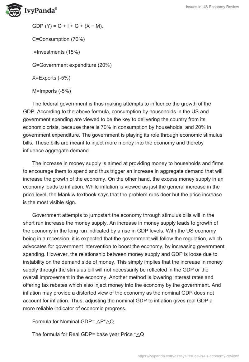 Issues in US Economy Review. Page 4