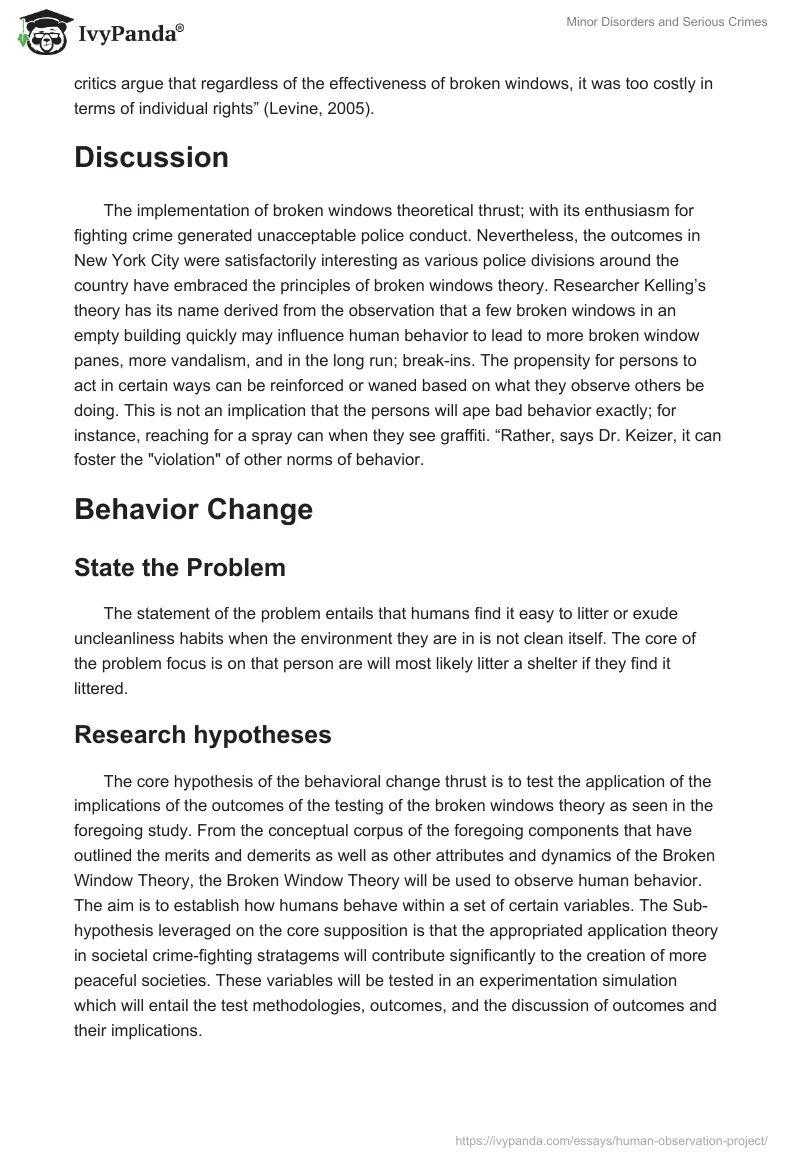 Minor Disorders and Serious Crimes. Page 4