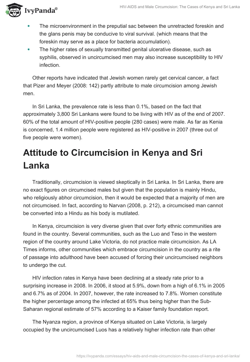 HIV-AIDS and Male Circumcision: The Cases of Kenya and Sri Lanka. Page 3