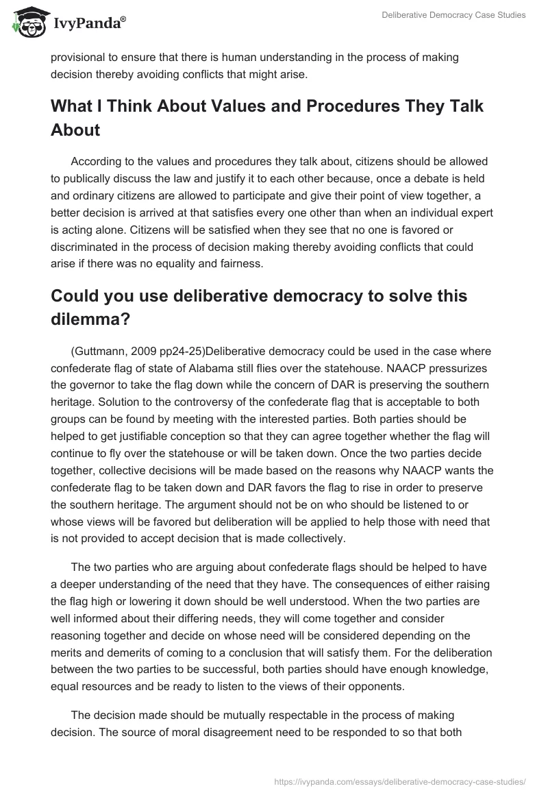 Deliberative Democracy Case Studies. Page 3