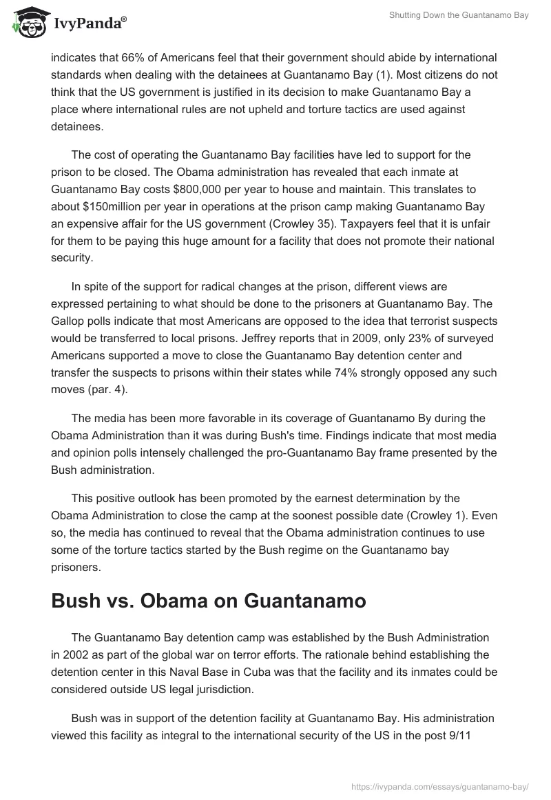 Shutting Down the Guantanamo Bay. Page 5