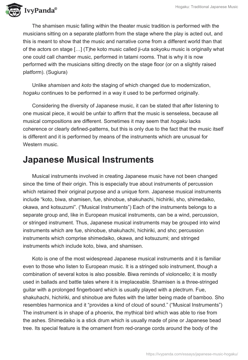 Hogaku: Traditional Japanese Music. Page 3