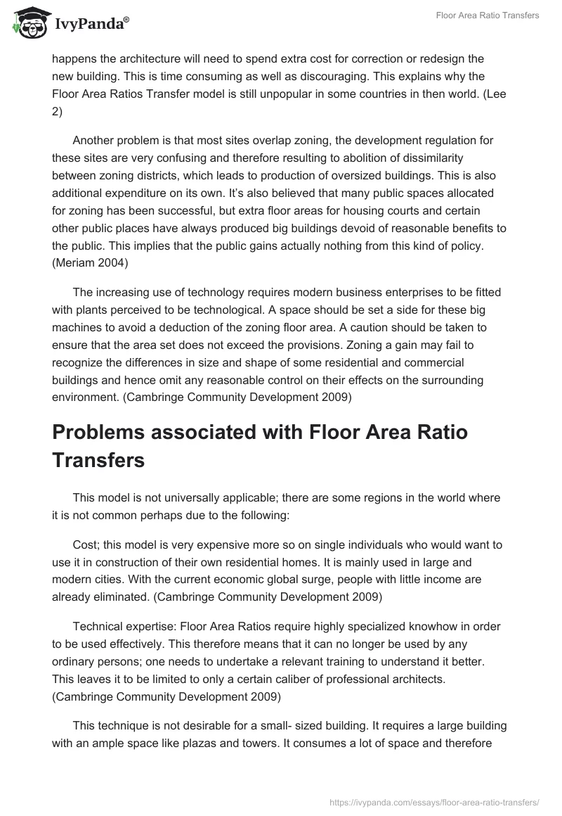 Floor Area Ratio Transfers. Page 2