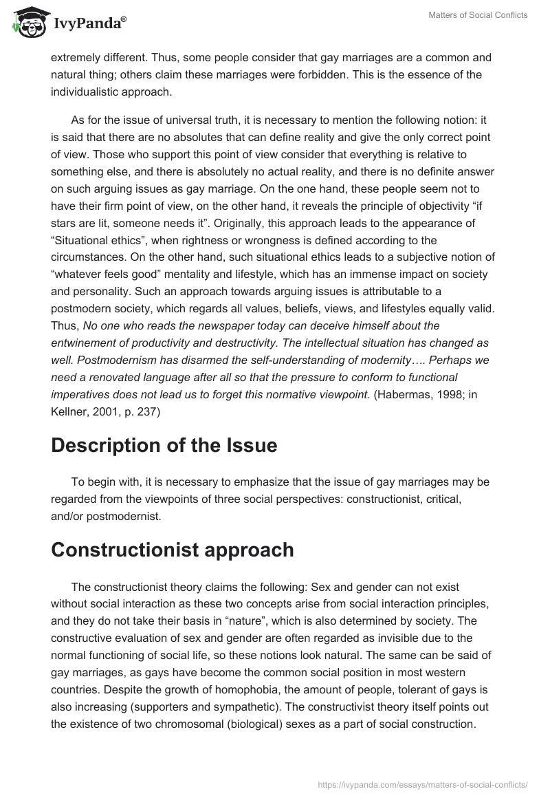 Matters of Social Conflicts. Page 2